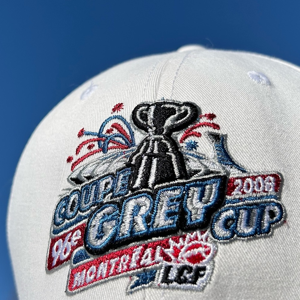Vintage 2008 96th Grey Cup 🏈 Reebok strapback hat baseball cap CFL Montreal - Picture 3 of 15